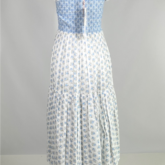 LOVESHACKFANCY Anzie powder blue maxi cottagecore dress - Picture 9 of 14
